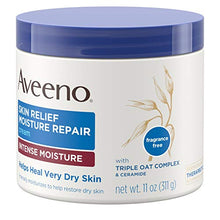 Load image into Gallery viewer, Aveeno Skin Relief Intense Moisture Repair Cream with Triple Oat Complex, Ceramide & Rich Emollients, Steroid- & Fragrance-Free Moisturizing Body Cream for Extra-Dry Skin, 11 oz