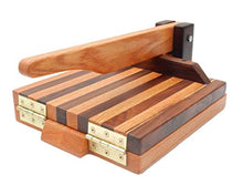 Load image into Gallery viewer, Hardwood Tortilla Press - Oak & Walnut- 10 inch