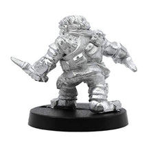 Load image into Gallery viewer, Stonehaven Miniatures Male Dwarven Rogue Miniature Figure, 100% Pewter Metal - 32mm Tall - (for 28mm Scale Table Top War Games) - Made in USA