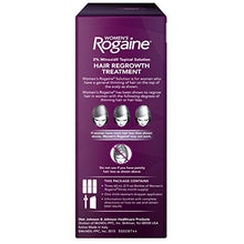 Load image into Gallery viewer, Women's Rogaine 2% Minoxidil Topical Solution for Hair Thinning and Loss, Topical Treatment for Women's Hair Regrowth, 3-Month Supply