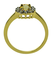 Load image into Gallery viewer, Carillon Stunning Yellow Tourmaline Natural Gemstone OVAL Shape Wedding Ring 14K Yellow Gold Jewelry For Women for Men