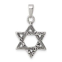 Load image into Gallery viewer, 925 Sterling Silver Jewish Jewelry Star Of David Pendant Charm Necklace Religious Judaica Fine Jewelry For Women Gifts For Her