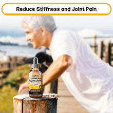 Load image into Gallery viewer, Max Absorption Liquid Turmeric Curcumin Drops | for Joint Pain, Digestion, Anti-Inflammation Support | Liposomal Organic Turmeric Root Extract with Fulvic Acid | Vegan, Non-GMO, Made in USA