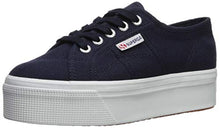 Load image into Gallery viewer, Superga Women's 2790 Platform Sneaker, Navy, 39.5 Medium EU (8.5 US)