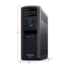 Load image into Gallery viewer, CyberPower CP1500PFCLCD PFC Sinewave UPS System, 1500VA/1000W, 12 Outlets, AVR, Mini Tower