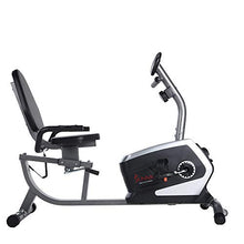 Load image into Gallery viewer, Sunny Health & Fitness Magnetic Recumbent Bike Exercise Bike with Digital Monitor, 300 lb Capacity, Easy Adjustable Seat, Pulse Rate Monitor