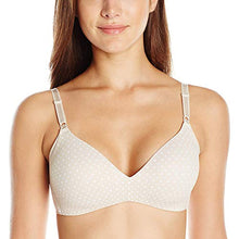 Load image into Gallery viewer, Warner's Women's No Side Effects Wirefree Contour Bra, Butterscotch/White Dot Print, 34C