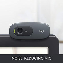 Load image into Gallery viewer, Logitech C270 HD Webcam, HD 720p, Widescreen HD Video Calling, HD Light Correction, Noise-Reducing Mic, For Skype, FaceTime, Hangouts, WebEx, PC/Mac/Laptop/Macbook/Tablet - Black