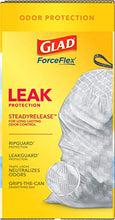 Load image into Gallery viewer, Glad ForceFlex Tall Kitchen Drawstring Trash Bags – 13 Gallon Trash Bag, Fresh Clean scent with Febreze Freshness – 110 Count (Package May Vary)