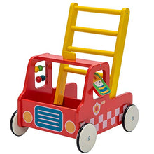 Load image into Gallery viewer, Red Aircraft Wooden Baby Push Walker - 2-in-1 Toddler Push & Pull Toys Learning Walker Stroller Walker with Wheels for Baby Girls Boys 1-3 Years Old