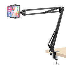 Load image into Gallery viewer, Klsniur Cell Phone Holder, Universal Phone Stand Clip Lazy Bracket Flexible Articulating Arm Phone Mount Compatible with iPhone 11 Pro Xs Max XR X 8 7 6 6s Plus, Samsung S10 S9 S8 S7 S6