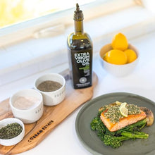 Load image into Gallery viewer, Cobram Estate California Select Extra Virgin Olive Oil - First Cold Pressed, Non-GMO, Keto Friendly, High in Antioxidants, Fruity & Balanced - Cold Pressed Olive Oil Bottle EVOO - 750ml (Pack of 1)
