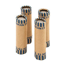 Load image into Gallery viewer, Pre-Formed Nickel Coin Wrappers (Bundle of 100)