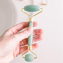Load image into Gallery viewer, Jade Roller for Face - Face & Neck Massager for Skin Care, Facial Roller to Press Serums, Cream and Oil Into Skin, Lymphatic Drainage Massager Skin Care Tool, Eye Massager and Neck Roller (1 Pack)
