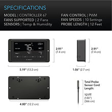 Load image into Gallery viewer, AC Infinity Controller 67, Smart Bluetooth Fan Controller with Temperature, Humidity, Schedules, Grow Cycles, Dynamic Speed Programming for CLOUDLINE Airlift Fans Cooling and Ventilation