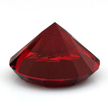 Load image into Gallery viewer, Trolleyshop 1pc Big 60mm Deep Ruby Red 60mm Cut Glass K9 Crystal Giant Diamond Shaped Decoration Jewel Paperweight Wedding Favors, Home Decor, Amazon Shipping