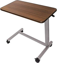 Load image into Gallery viewer, Vaunn Medical Adjustable Overbed Bedside Table With Wheels (Hospital and Home Use)