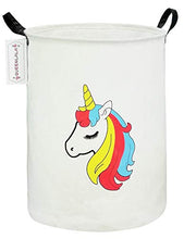 Load image into Gallery viewer, QUEENLALA HOUSESTORAGE Laundry Hamper Storage Bin Baskets19.7inch(H) x 15.7inch(D),14.9"(L) x 10.2"(W) x9.1'(H) Collapsible Round Storage Bin