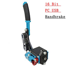 Load image into Gallery viewer, Mkbve 14Bit PC USB Handbrake - Sim Racing Handbrake for Logitech G920 G29 G25 G27 T500 T300 FANATECOSW Dirt Rally(Blue Mounting Plate Without Clamp)