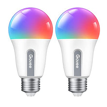 Load image into Gallery viewer, Govee Smart Light Bulbs, RGBWW Color Changing Light Bulbs, 30 Dynamic Scenes, Music Sync, 16 Million DIY Colors WiFi & Bluetooth Dimmable LED Light Bulbs Work with Alexa & Google Assistant, 2 Pack