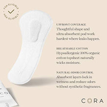 Load image into Gallery viewer, New Cora Ultra Thin Organic Cotton Bladder Leakage Extra Long Panty Liners for Light Incontinence, Super Absorbency, with Dry Wicking Technology (New Organic 72)