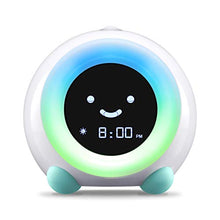 Load image into Gallery viewer, LittleHippo Mella Ready to Rise Children's Trainer, Alarm Clock, Night Light Sleep Sounds Machine (Arctic Blue), Standard