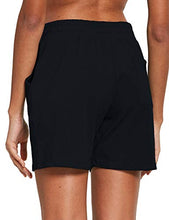 Load image into Gallery viewer, BALEAF Women's 5" Casual Jersey Cotton Shorts Lounge Yoga Pajama Walking Shorts with Pockets Activewear Black Size L