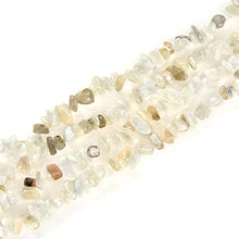 Load image into Gallery viewer, 1 Strand Natural Multi Colors Moonstone Gemstone Smooth Free Form 5-8mm Loose Stone Chip Beads 33 Inch for Jewelry Craft Making GZ1-25