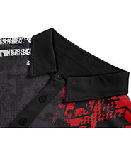 Load image into Gallery viewer, GEEK LIGHTING Mens Polo Shirt Sport Casual Short Sleeve Golf T-Shirt 066-Dredblack L