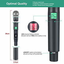 Load image into Gallery viewer, Phenyx Pro UHF Wireless Handheld Microphone System PTU-5000A Bundle with The Customizable Large Size Carrying Case