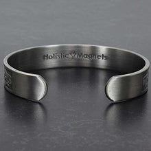 Load image into Gallery viewer, Holistic Magnets Viking Bracelet Mens (Tarnish-Free) Antique Silver Copper Magnetic Bracelet Arthritis Joint Stylish Healing Bangle Gift Boxed (VGP)-Viking Gods (M: Wrist 6.5-7.5 inch)