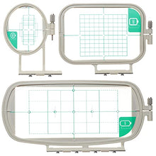 Load image into Gallery viewer, New brothread Embroidery Machine Hoop 3 in 1 Set (SA431+SA432+SA434) for Brother SE625 SE600 SE425 SE400 PE550D PE540D PE535 PE525 PE500 LB5000 LB7000 LB6800 Innovis 990D/900D & BabyLock Sofia 2 Verve