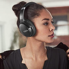 Load image into Gallery viewer, Active Noise Canceling Headphones Bluetooth5.0 Headphones On-Ear with Mic, 40mm Driver Deep HiFi Bass Wireless Wired Headsets 30 Hours Playtime for Travel, Online Class Black