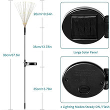 Load image into Gallery viewer, JJGoo Solar Garden Lights Solar Firework Lights, 2 Pack 120 LEDs 2 Lighting Modes Solar Lights Outdoor Waterproof for Garden Patio Walkway Pathway Party Wedding Decorative - Cool White