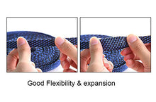 Load image into Gallery viewer, 100ft - 3/8 inch PET Expandable Braided Sleeving – Blackblue – Alex Tech braided cable sleeve