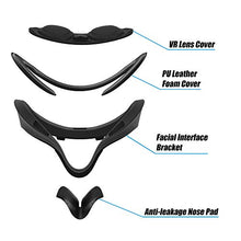 Load image into Gallery viewer, AMVR VR Facial Interface Bracket & PU Leather Foam Face Cover Pad Replacement & Anti-Leakage Nose Pad & Protective Lens Cover Comfort 5In1 Set Accessories for Oculus Quest 1 ( Not Fit Quest 2 )
