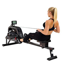Load image into Gallery viewer, Sunny Health & Fitness Water Rowing Machine Rower w/LCD Monitor - Obsidian SF-RW5713