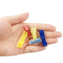 Load image into Gallery viewer, (60 Pcs/ 30 Pairs) MCIGICM T-Tap Wire Connectors, T Tap Electrical Connectors Quick Wire Splice Taps and Insulated Male Quick Disconnect Terminal