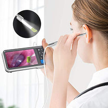 Load image into Gallery viewer, Digital Otoscope with 4.5 Inches Screen, Anykit 3.9mm Ear Camera with 6 LED Lights, 32GB Card, Ear Wax Removal Tool, Specula and 2500 mAh Rechargeable Battery, Supports Photo Snap and Video Recording