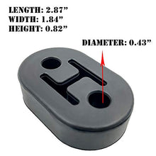 Load image into Gallery viewer, Universal Heavy Duty Rubber, Exhaust Tail Pipe Mount Bushing, High Density Bracket Hanger, Insulator Material, Small Part Handles Great Jobs, Not-Easy-Dry-Rot (Pack of 4, 75 mm/2.8 IN)