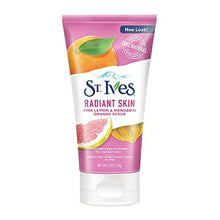 Load image into Gallery viewer, St. Ives Radiant Skin Face Scrub For Dull Skin Pink Lemon and Mandarin Orange Dermatologist-Tested Face Wash Scrub With 100 percent Natural Exfoliants 6 oz