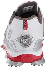 Load image into Gallery viewer, FootJoy Men's Tour X Boa Golf Shoes, White/Grey/Red, 12 M US