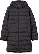 Load image into Gallery viewer, Amazon Essentials Women's Lightweight Water-Resistant Hooded Puffer Coat (Available in Plus Size), Black, Large