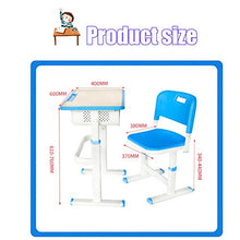 Load image into Gallery viewer, Boliaman Kids Desk and Chair Set, Adjustable Height Children Study Table and Chair, with Writing Desk Combined, Kids Home School