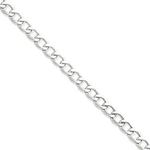 Load image into Gallery viewer, 14k White Gold 5.25mm Curb Link Bracelet Chain 7 Inch Necklace Pendant Charm Fine Jewelry For Women Gifts For Her