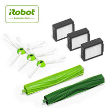 Load image into Gallery viewer, iRobot Authentic Replacement Parts- Roomba e, i, & j Series Replenishment Kit, (3 High-Efficiency Filters, 3 Edge-Sweeping Brushes, and 1 Set of Multi-Surface Rubber Brushes),Green - 4639168