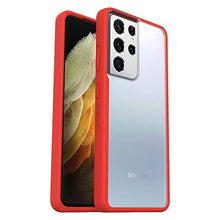Load image into Gallery viewer, OTTERBOX PREFIX SERIES Case for Galaxy S21 Ultra 5G (ONLY - DOES NOT FIT non-Plus or Plus sizes) - POWER RED (CLEAR/CHERRY TOMATO)