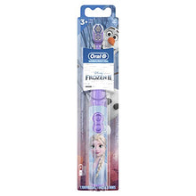 Load image into Gallery viewer, Oral-B Kids Battery Powered Electric Toothbrush Featuring Disney's Frozen for Children and Toddlers age 3+, Soft 1ct (Characters May Vary)
