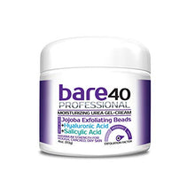 Load image into Gallery viewer, BARE 40 PRO, 40% Urea Gel w/ 2% Salicylic Acid, Hyaluronic Acid, Tea Tree Oil, Aloe Vera Extract, Jojoba Beads, 4oz Callus & Corn Remover, Softens Cracked Heels, Superior Hydration to Urea Creams.