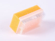 Load image into Gallery viewer, Scalp Scrubbie Cradle Cap Brush - 3-pk - Sterile and Safe - 2 in 1, Baby Brush and Sponge | for Cradle Cap Treatment and Baby Bath Time